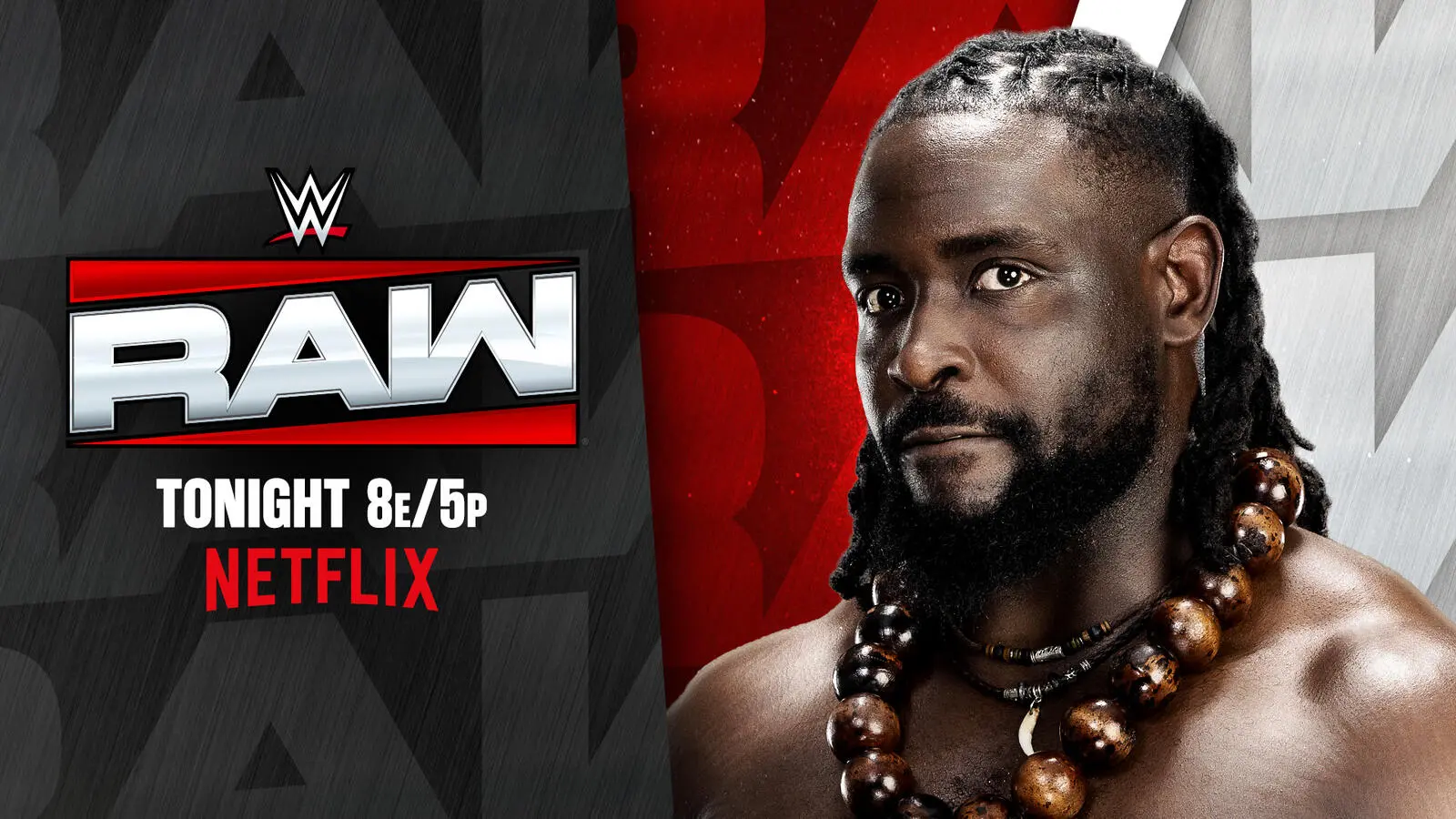 WWE Raw preview graphic of Oba Femi.