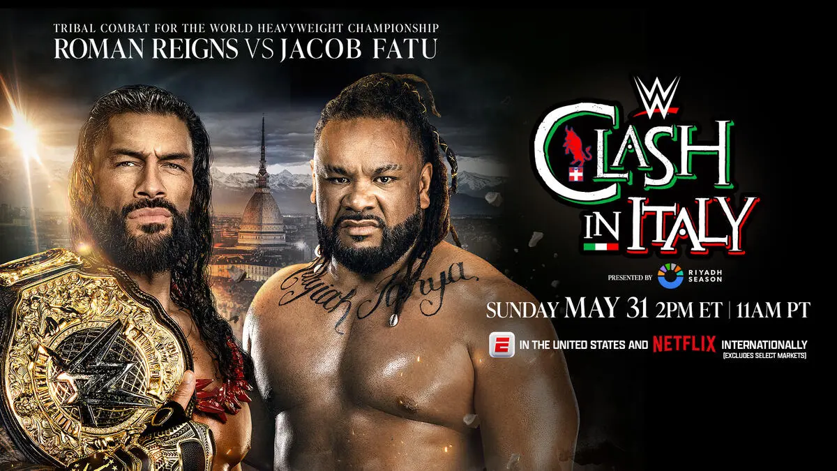 WWE Clash in Italy results graphic