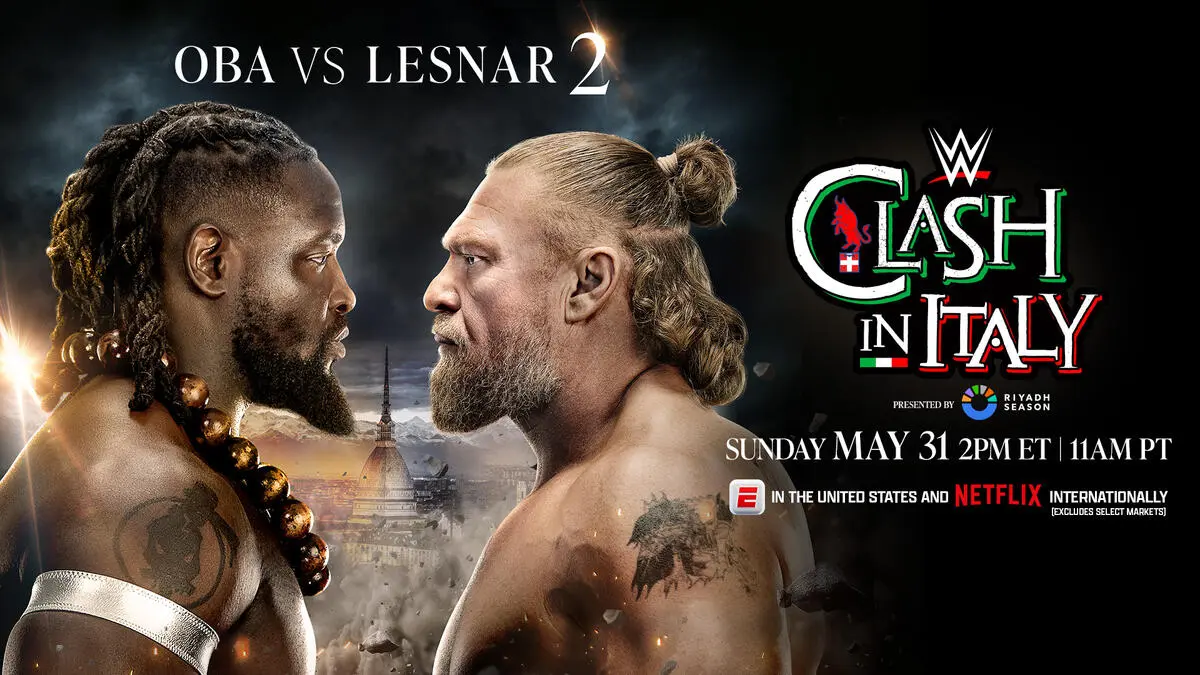 WWE Clash in Italy results graphic