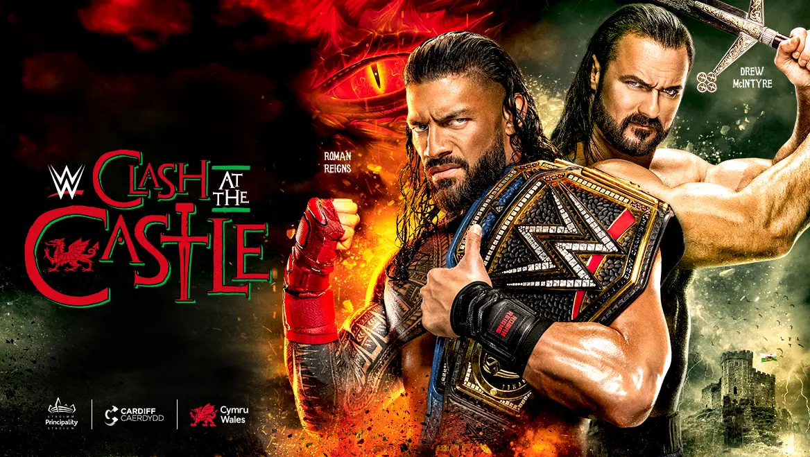 WWE Clash at the Castle graphic.