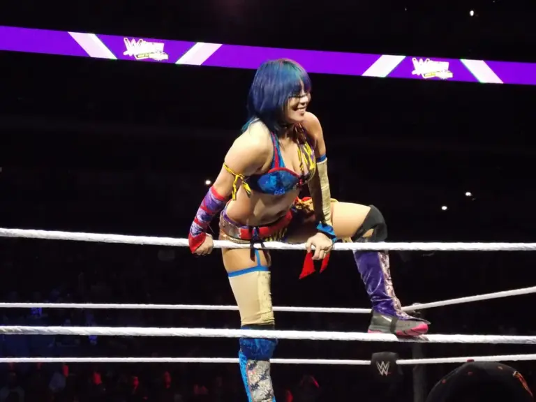A photo of WWE Raw star Asuka, who seemingly retired this Monday night.