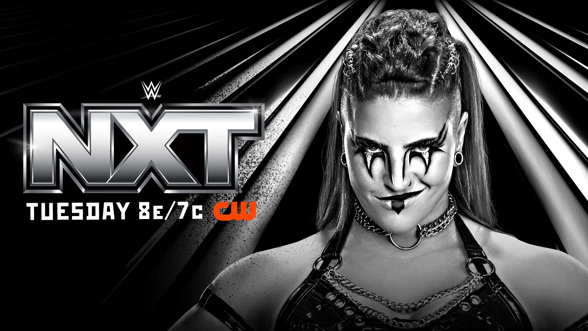 A graphic of Zaria in the WWE NXT review of May 5, 2026