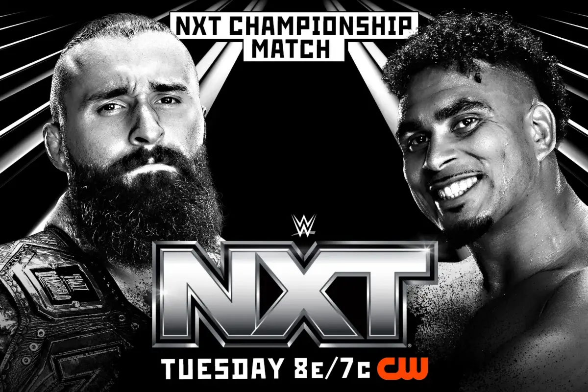 WWE NXT Match Graphic for Kam Hendrix vs, Tony D’Angelo for the NXT Championship