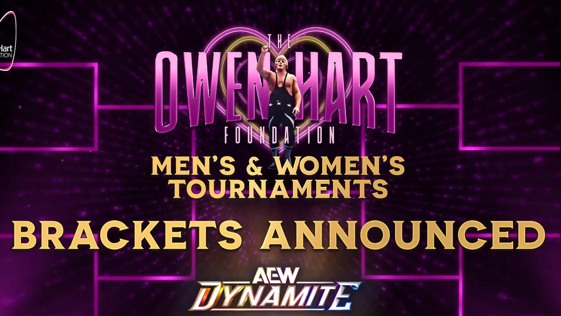 AEW Preview Image for the brackets of the Men's and Women's Owen Hart Tournaments
