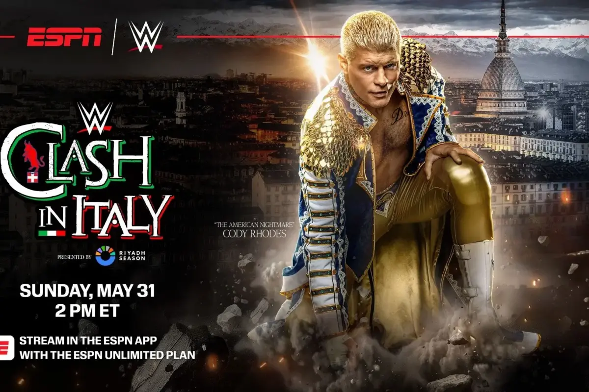 WWE Clash in Italy results graphic