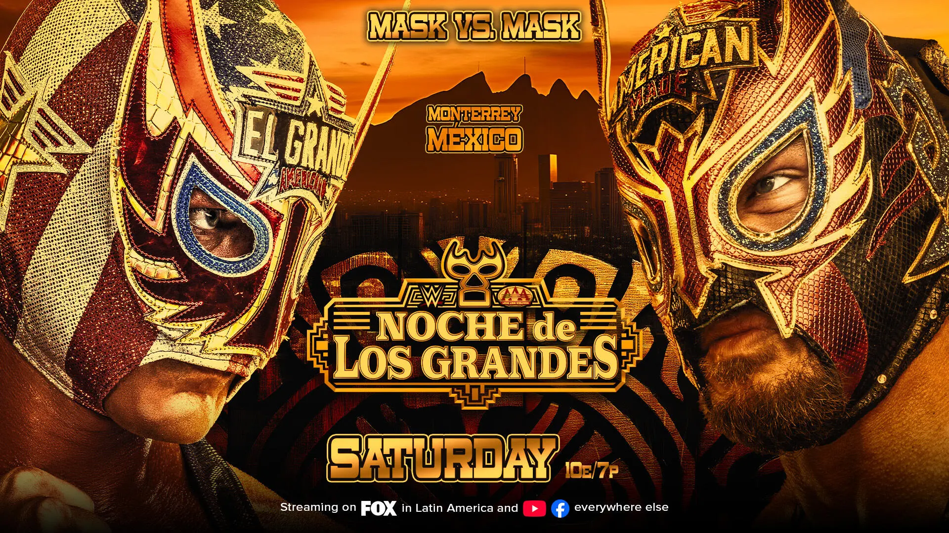 An AAA graphic of El Grande Americano (Chad Gable)