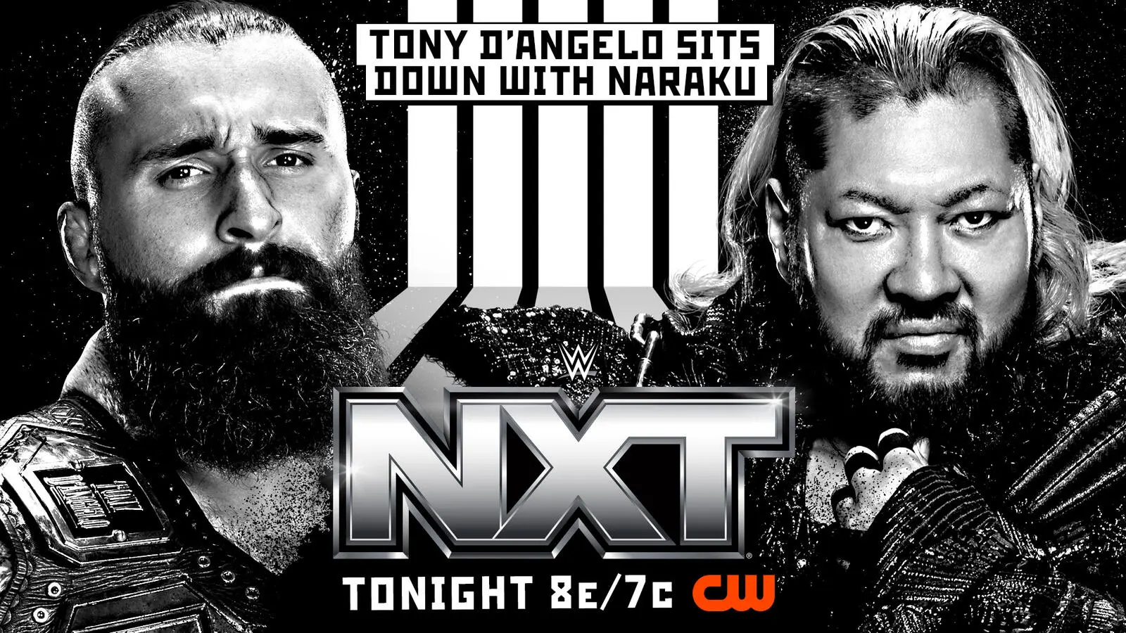 WWE NXT graphic of Naraku and Tony D'Angelo.