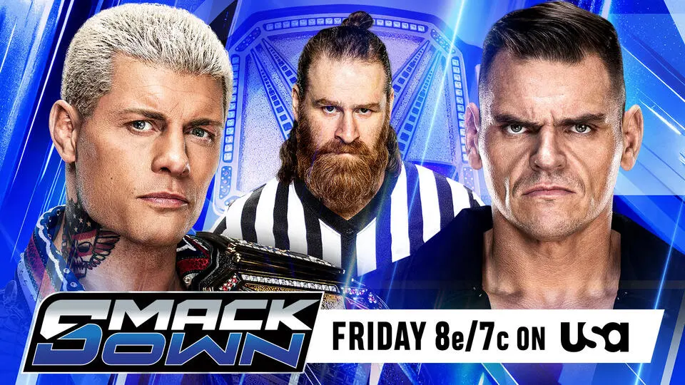WWE SmackDown results graphic for June 19, 2026.