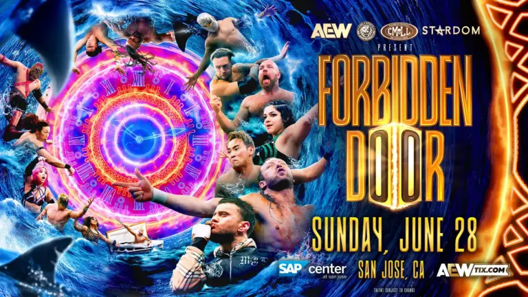 Official AEW Forbidden Door 2026 poster.