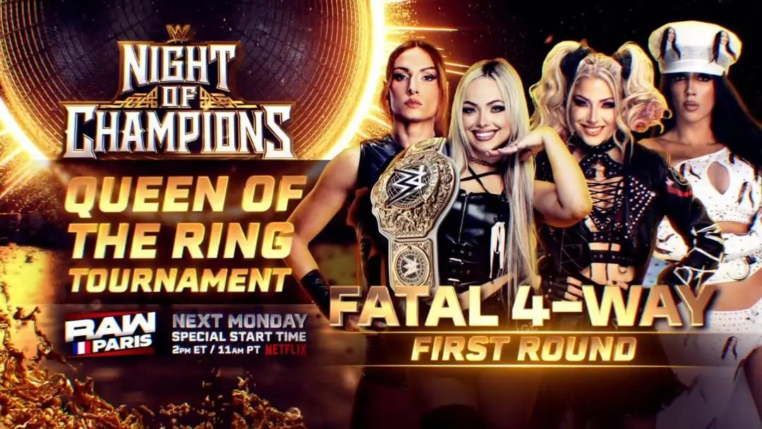 A WWE Raw Paris graphic.