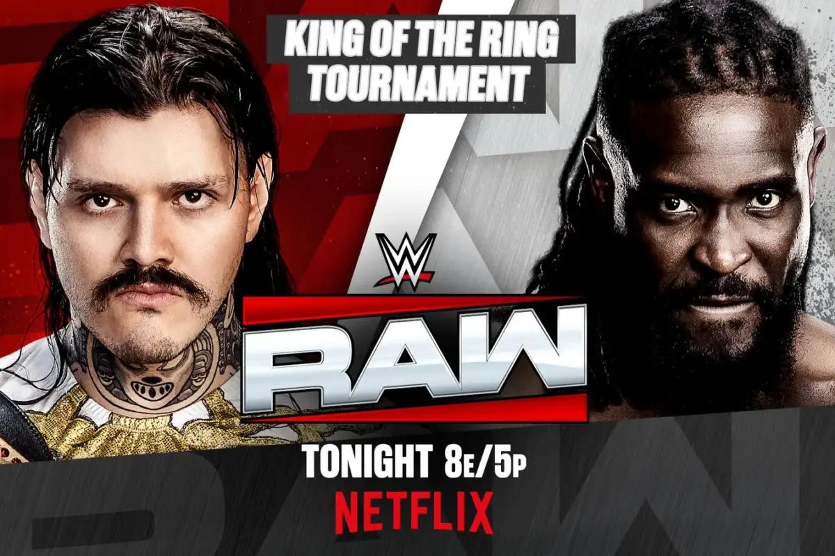 WWE Raw results: Oba Femi vs Dominik Mysterio King of the Ring match graphic
