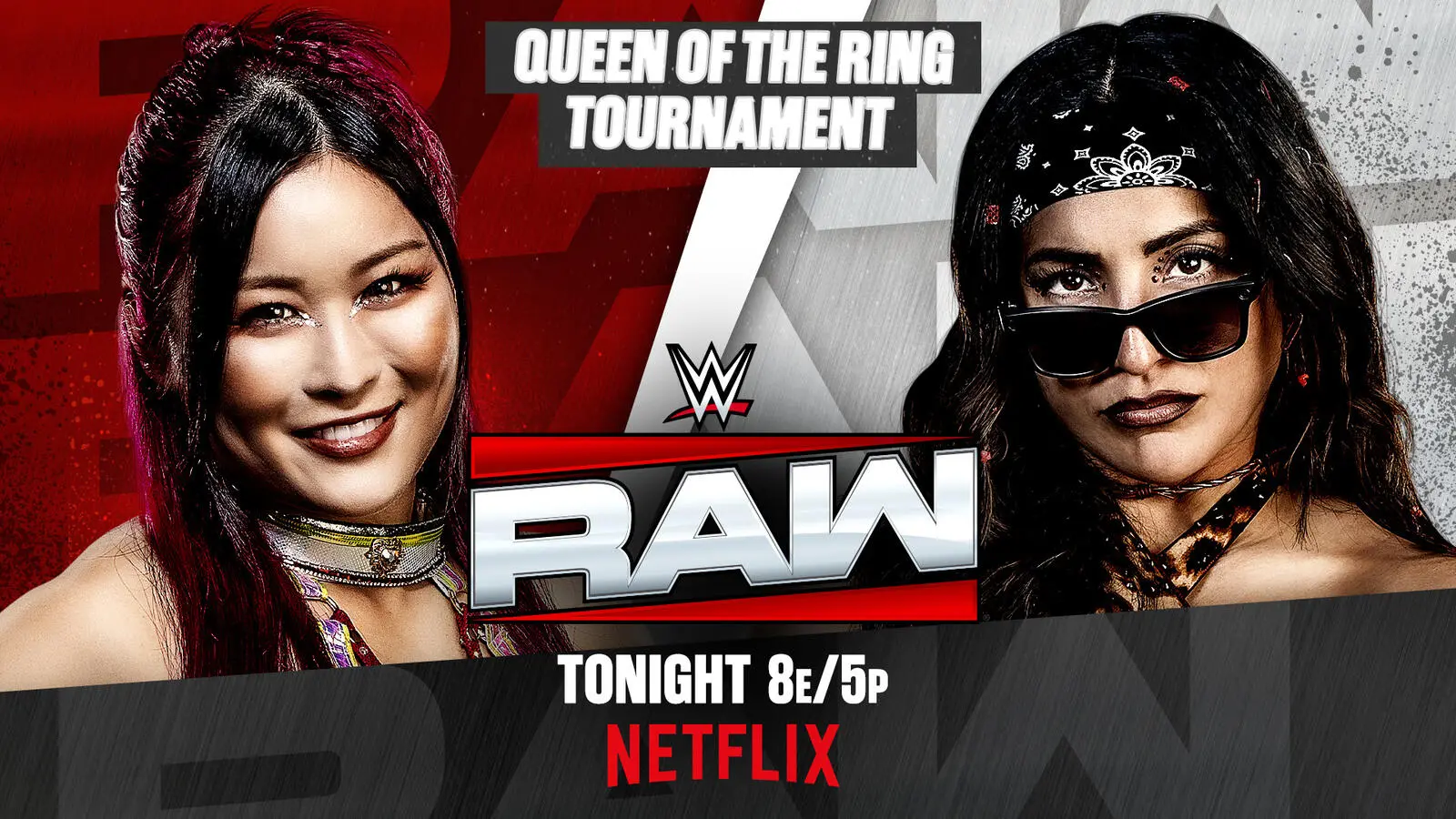 IYO SKY vs Raquel Rodriguez Queen of the Ring match graphic