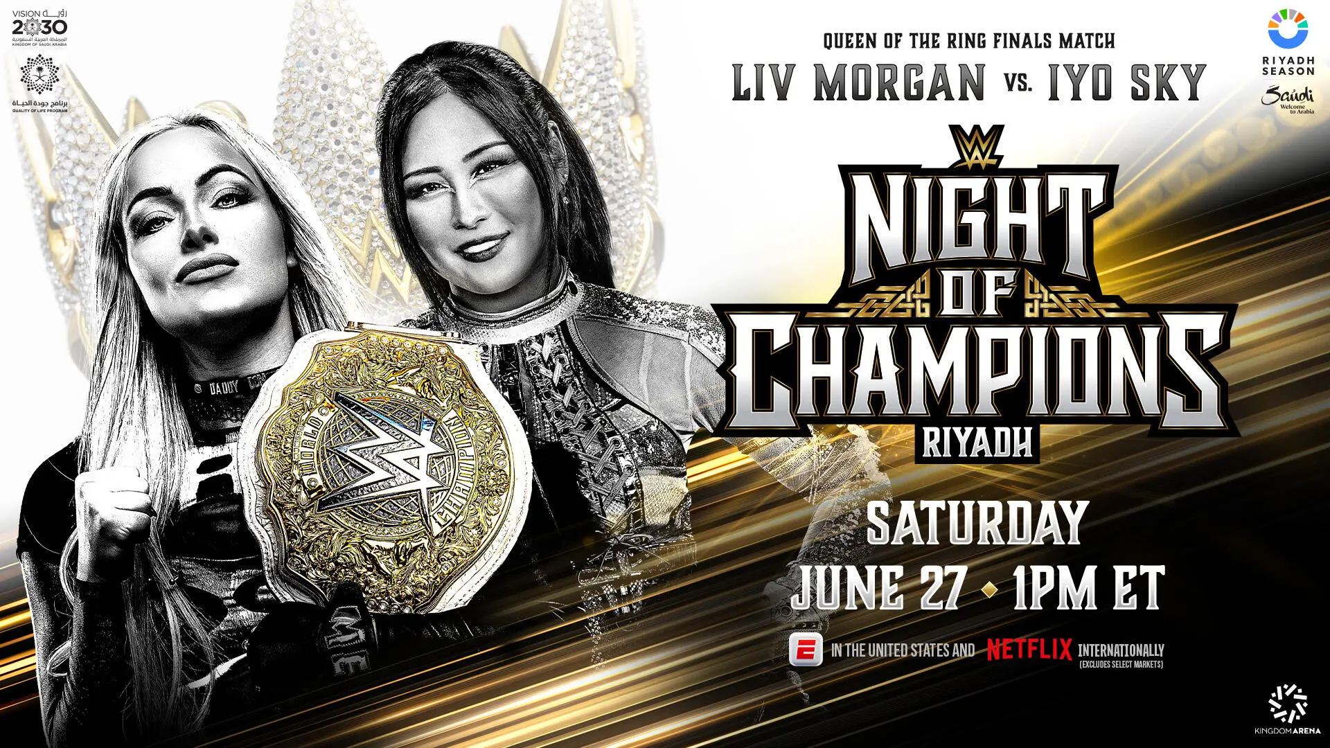 WWE Night of Champions 2026 graphic.