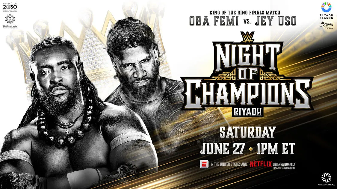 WWE Night of Champions 2026 graphic.