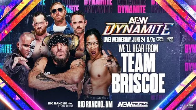 Match graphic for AEW Dynamite results 6-24-2026