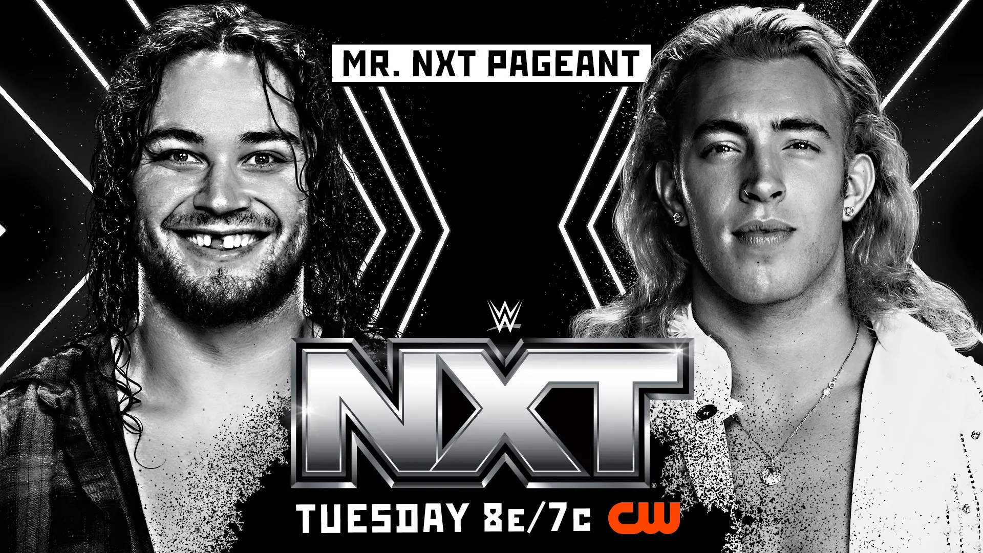 WWE NXT Graphic for Shiloh Hill and Tristan Angels Mr. NXT Pageant