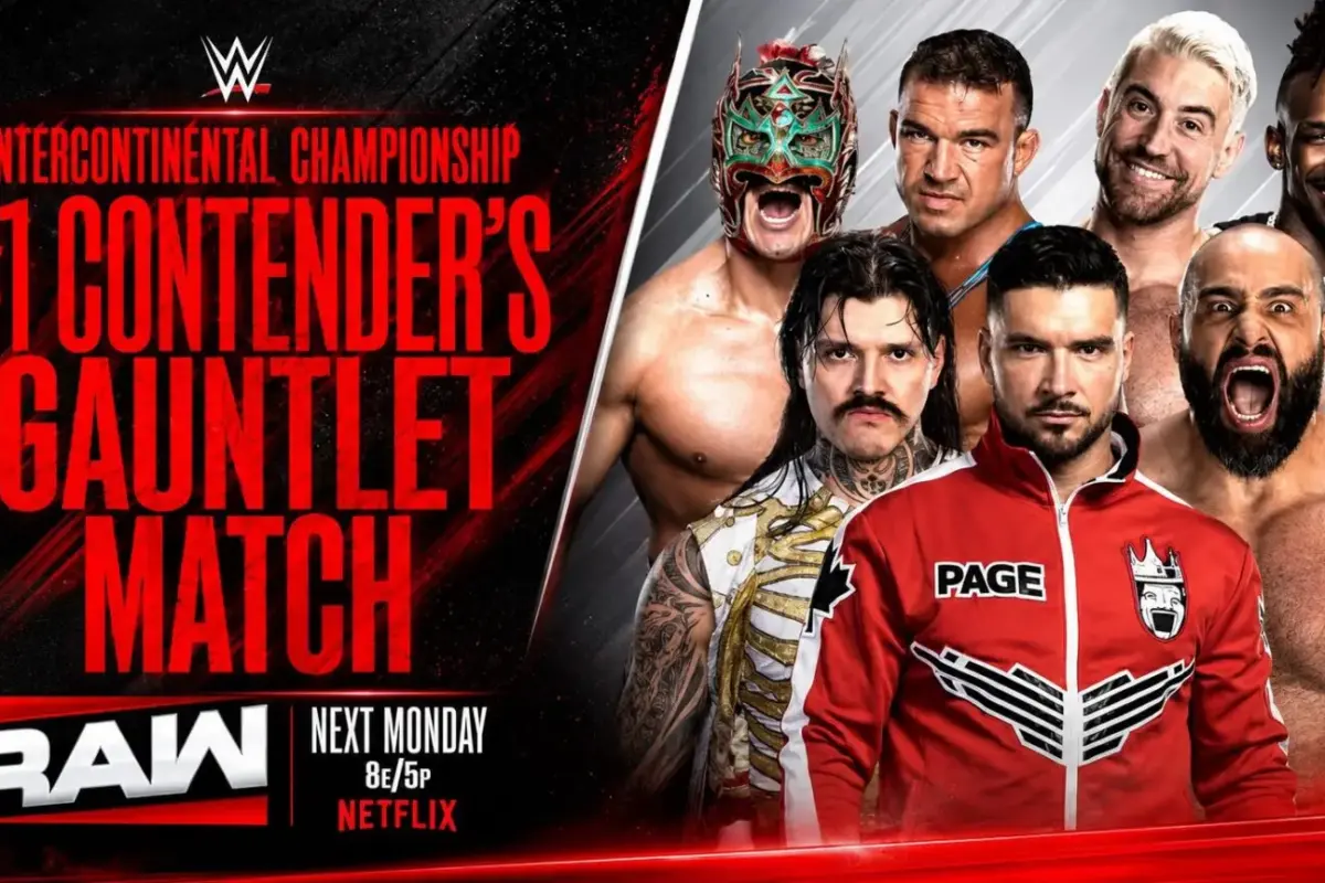 Intercontinental Champions #1 Contender's Gauntlet featuring Chad Gable on WWE Raw.