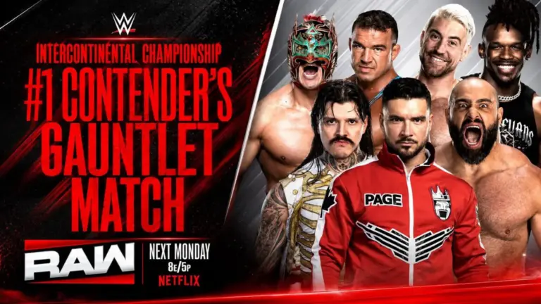 Intercontinental Champions #1 Contender's Gauntlet featuring Chad Gable on WWE Raw.