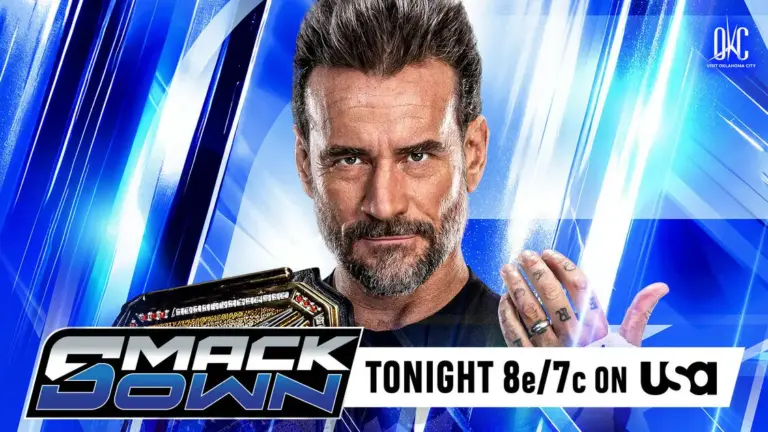 WWE SmackDown tonight graphic featuring CM Punk for July 17, 2026.
