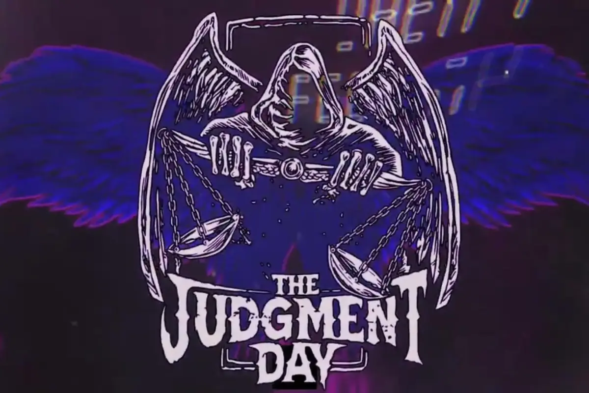 Official logo for WWE stable The Judgment Day.