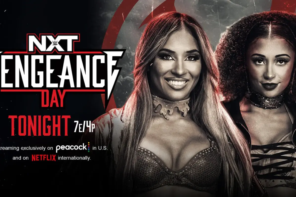 NXT graphic featuring NXT Women's Champion Lola Vice and Kendel Grey in an NXT Underground Match.