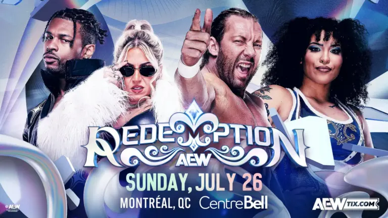 Official AEW Redemption 2026 preview graphic