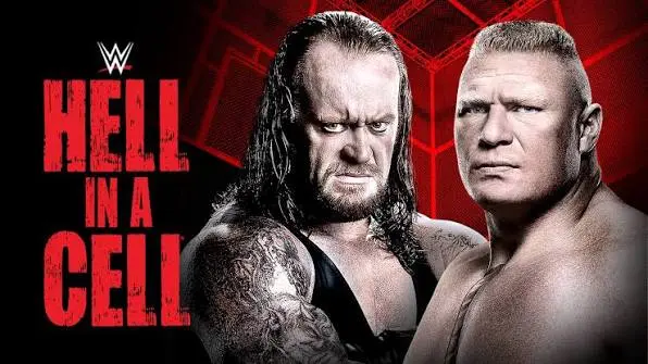 Brock Lesnar in Hell in a Cell.