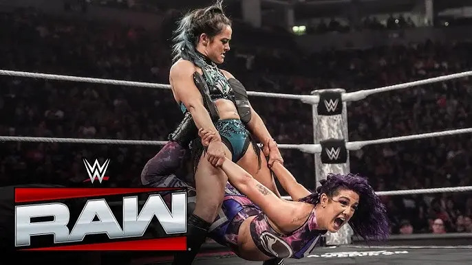 A WWE Raw graphic featuring Lyra Valkyria.
