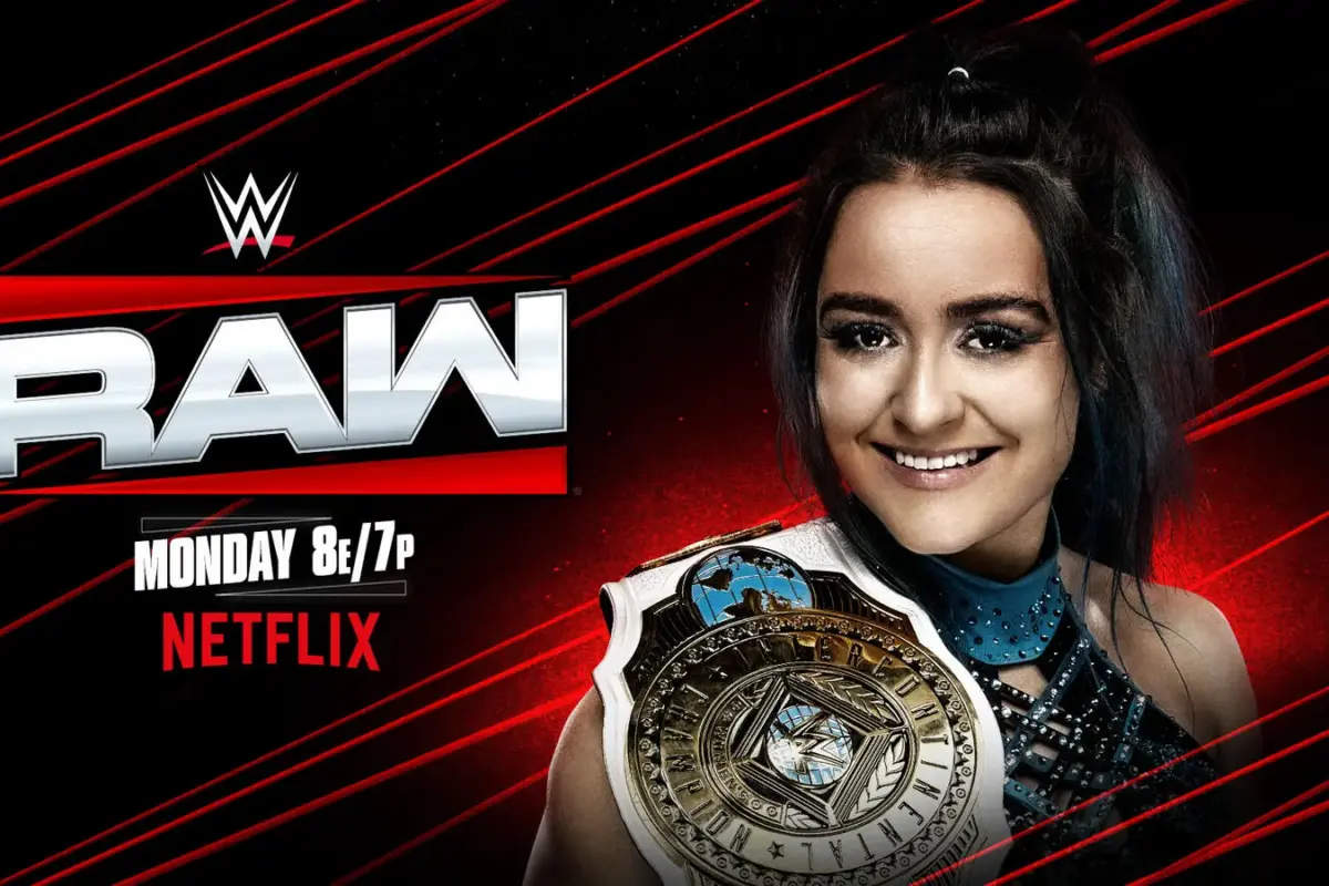 A WWE Raw graphic featuring Lyra Valkyria.
