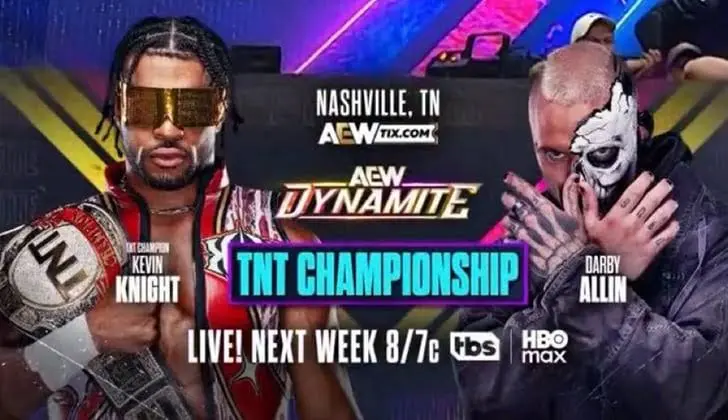 AEW Dynamite results graphic for 7/22/26
