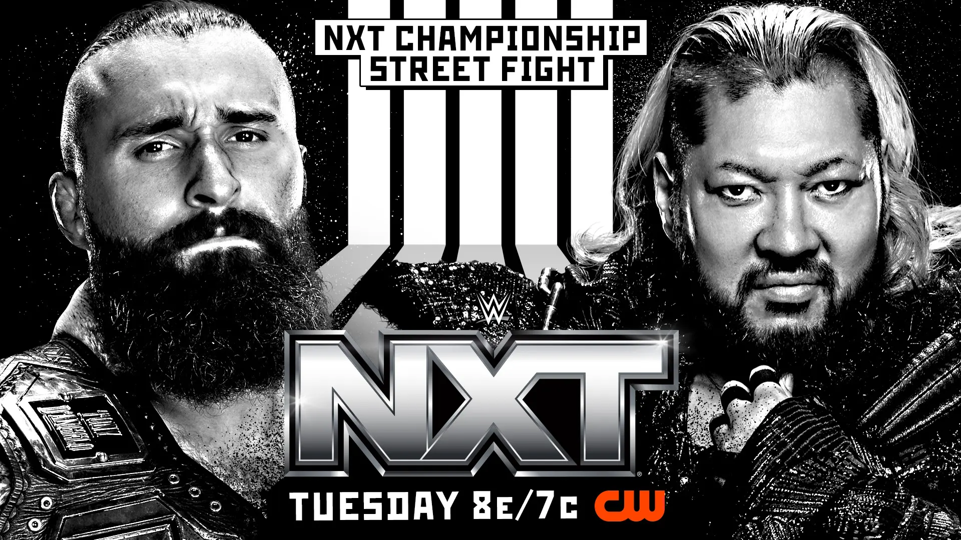 WWE NXT Graphic of Tony D'Angelo vs. Naraku for the NXT Championship in a Street Fight