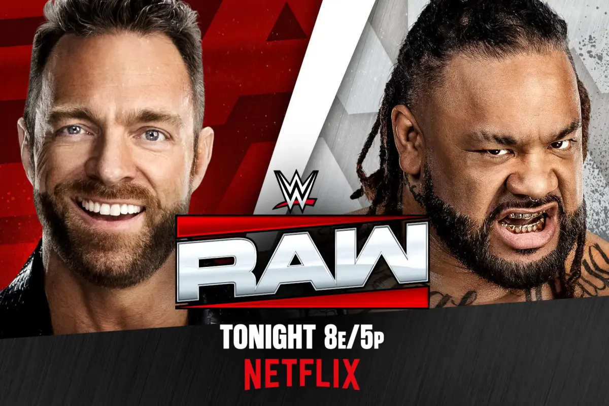 WWE Raw Results graphic with LA Knight and Jacob Fatu for 7/20/2026