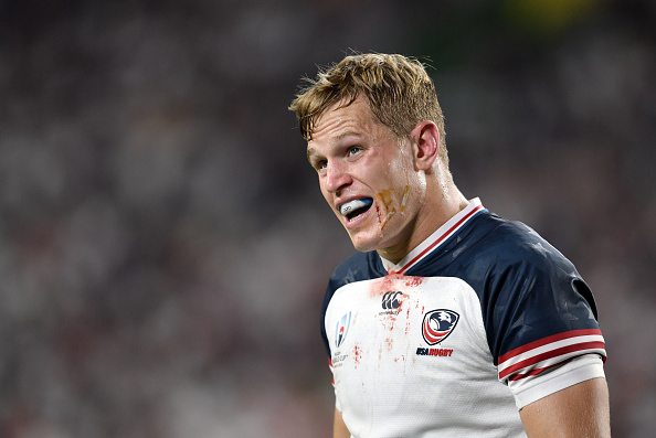 USA Rugby player Will Hooley in the 2019 Rugby World Cup