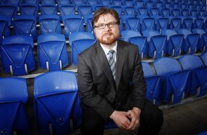 Glasgow Warriors Managing Director Nathan Bombrys at Scotstoun Stadium