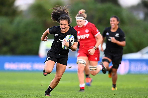The Black Ferns dominated Rugby Canada as Ruby Tai scored her second try of the game at The Trusts Arena