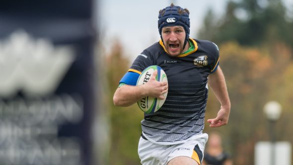 Owain Ruttan in 2018 ready to face Westshore and now was part of the Toronto Arrows MLR draft