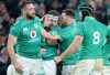 Ireland Rugby players celebrates their win over Australia as they retain first place in the World Rugby Rankings