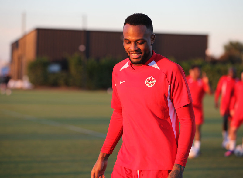 CanMNT forward Cyle Larin in Fort Lauderdale, FL, USA