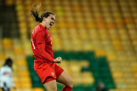 CanWNT centre-back Vanessa Gilles at Carrow Road Stadium