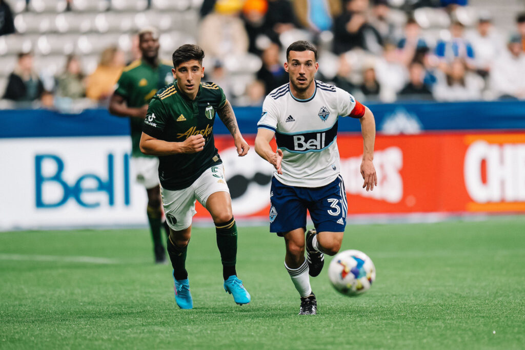 Timbers' reconstructed stadium scores with fans