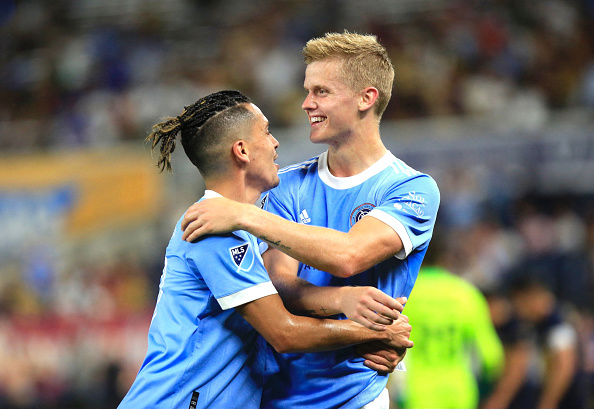 NYCFC's midfielder Keaton Parks on August 11, 2021