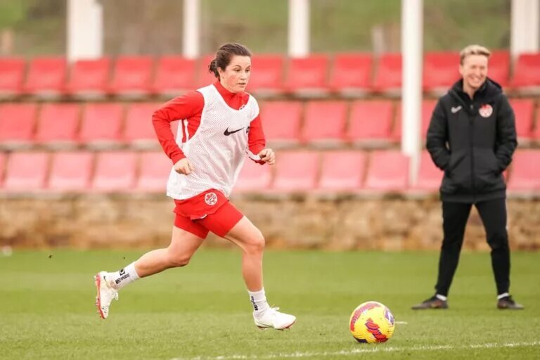 CanWNT midfielder, Jessie Fleming, in London, England