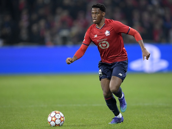 Lille OSC striker Jonathan David on March 16, 2022