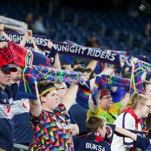 The Revs Fans at Pride Night on June 15, 2022