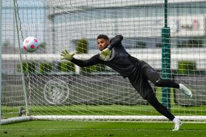 Americans Abroad: Summer transfers Manchester City goalkeeper, Zack Steffen training on May 9, 2022