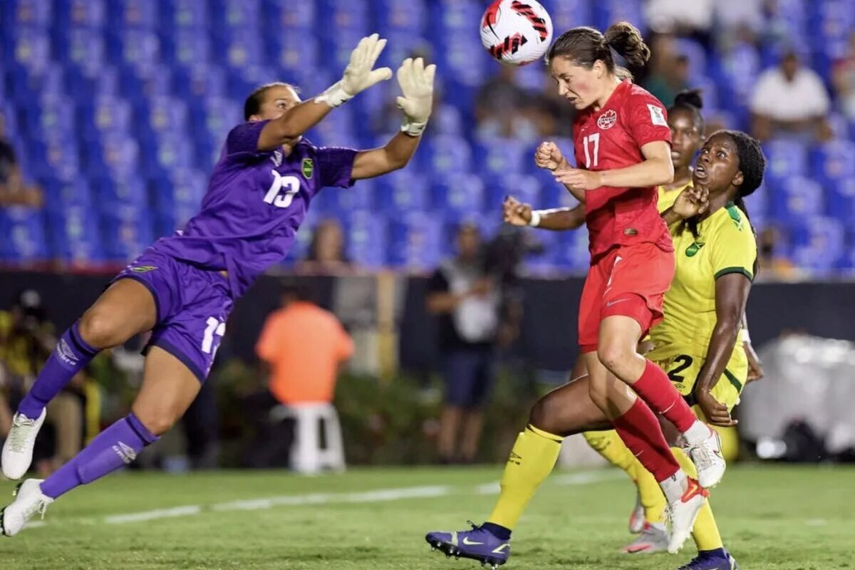 An Impressive CanWNT Performance as Jessie Fleming headed the ball into the back of the net on July 14, 2022