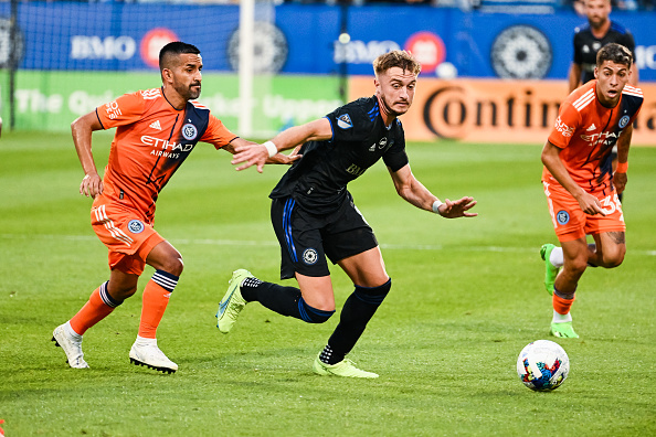 CF Montreal and NYCFC battle in Montreal, Quebec