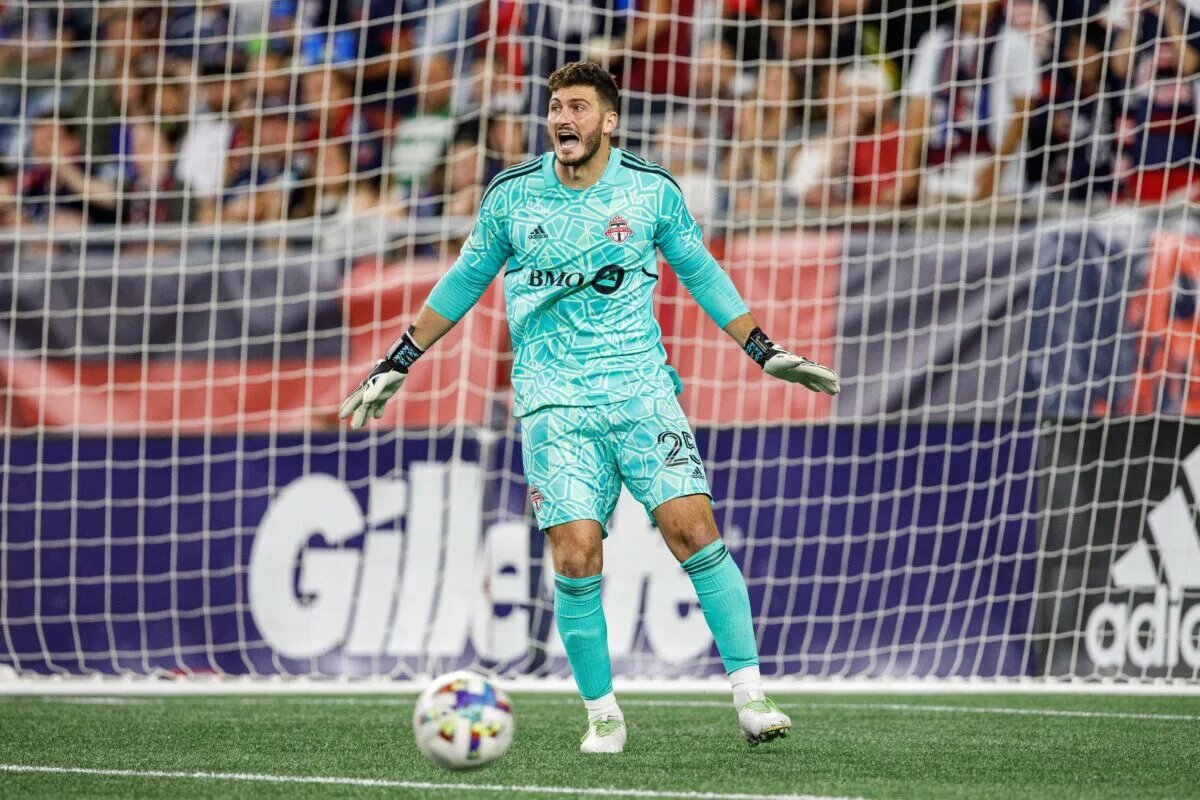 Toronto FC goalkeeper Alex Bono on July 30, 2022