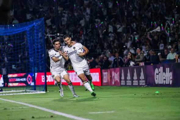 The Los Angeles Galaxy blows two-goal lead but gets a draw with a late Dejan Joveljić game-tying goal on August 20, 2022
