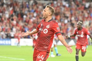 Toronto FC splits points with the Revs because of defender, Domenico Criscito's first-ever MLS goal on August 17, 2022
